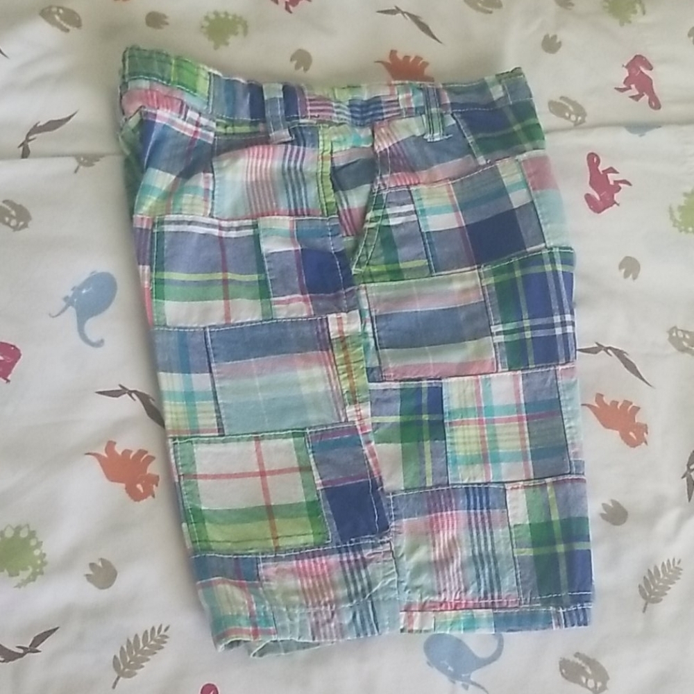 Boys Plaid Shorts